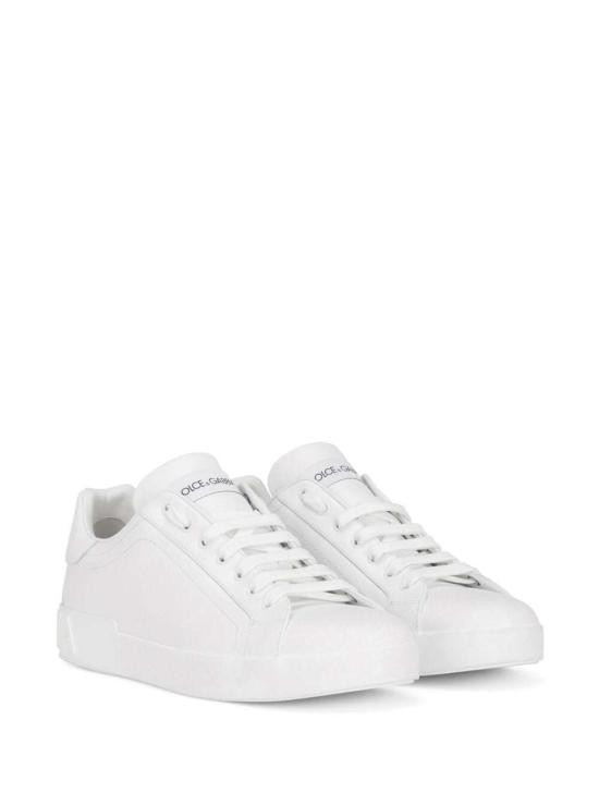 26SS 돌체앤가바나 카프스킨 포르토피노 스니커즈 CS1772A106580001 White - DOLCE & GABBANA