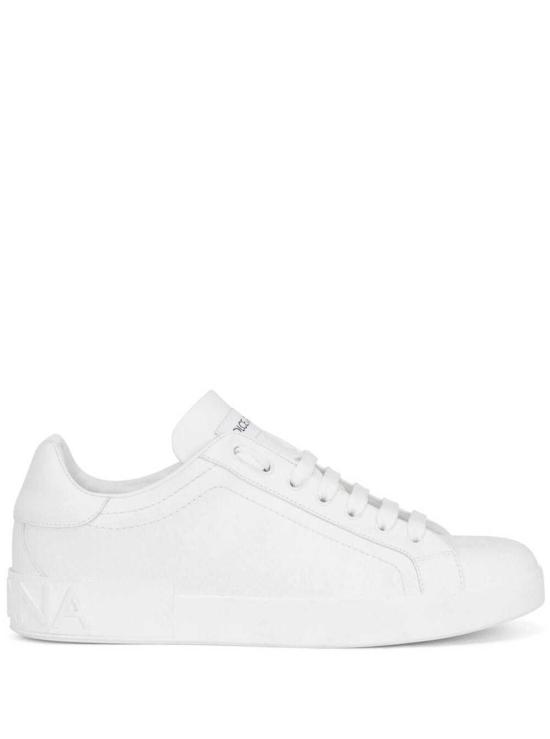 26SS 돌체앤가바나 카프스킨 포르토피노 스니커즈 CS1772A106580001 White