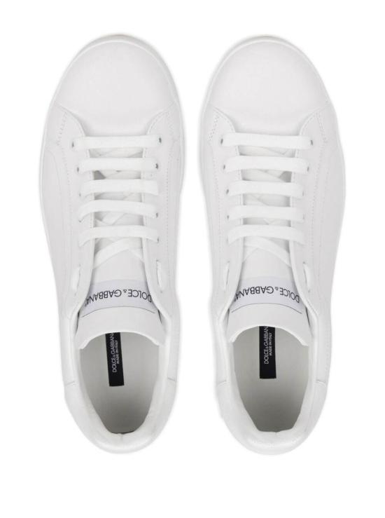 26SS 돌체앤가바나 카프스킨 포르토피노 스니커즈 CS1772A106580001 White - DOLCE & GABBANA