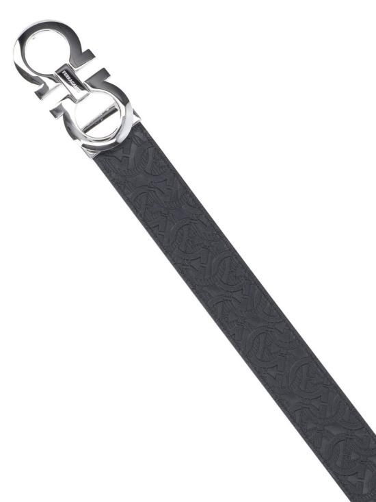 26SS 살바토레 페라가모 가죽 벨트 724127 111 Black - SALVATORE FERRAGAMO