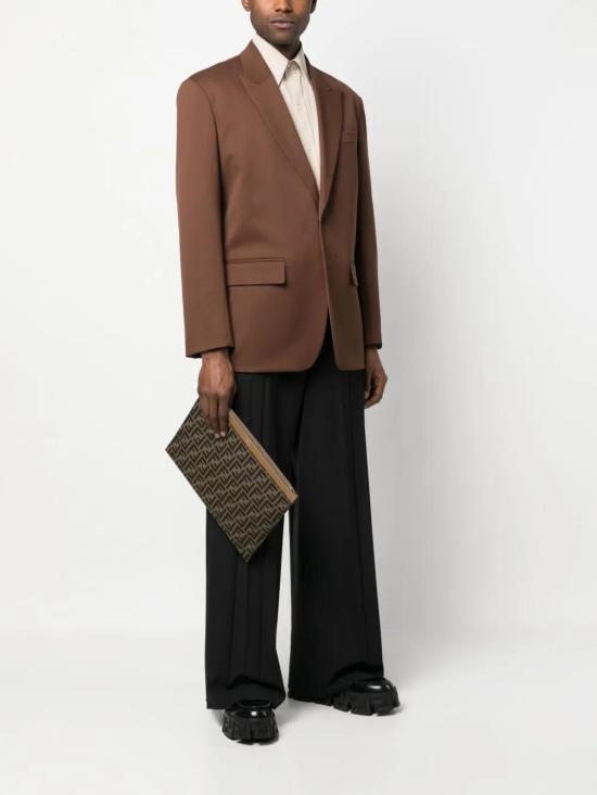 26SS 펜디 FF 라지 플랫 파우치 7N0135AFBV F1HRM SAND - FENDI