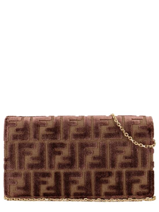 25FW 펜디 바게트 체인 지갑 8M0498AT14 F0L1B CHOCOLATE - FENDI