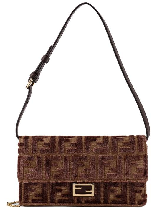 25FW 펜디 바게트 체인 지갑 8M0498AT14 F0L1B CHOCOLATE - FENDI