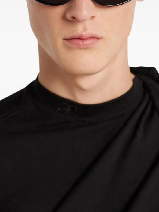 25FW 쿠레쥬 탑 325JTS209JS0233 9999 BLACK - COURREGES