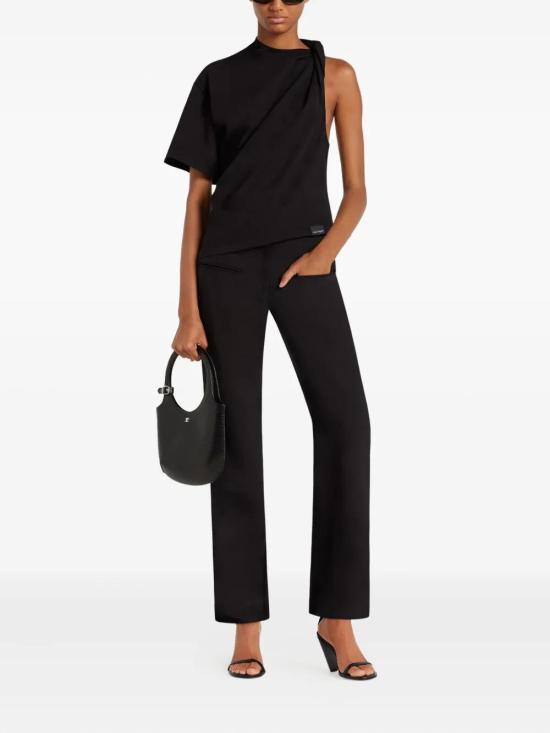 25FW 쿠레쥬 탑 325JTS209JS0233 9999 BLACK - COURREGES