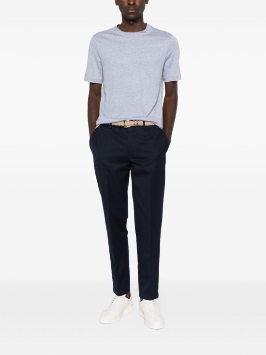 26SS 브루넬로 쿠치넬리 반팔 티셔츠 MW8351308 C007 Clear Blue - BRUNELLO CUCINELLI