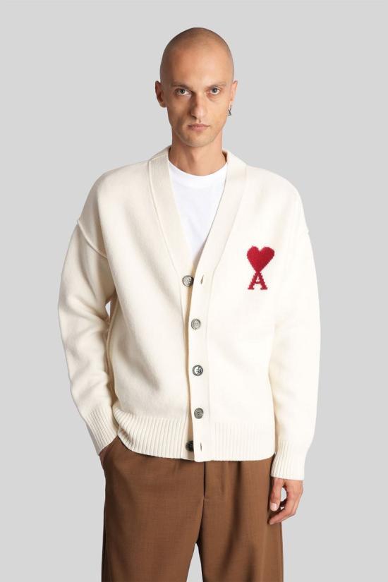 25FW 아미 스웨터 427655 UKC367 018 Beige