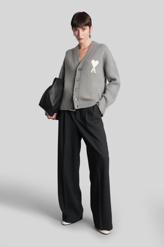 25FW 아미 가디건 427939 UKC365 KN0135 GREY - AMI