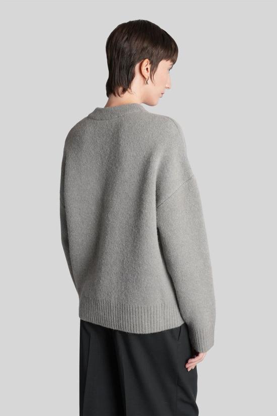 25FW 아미 가디건 427939 UKC365 KN0135 GREY - AMI