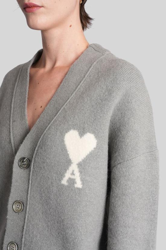 25FW 아미 가디건 427939 UKC365 KN0135 GREY - AMI