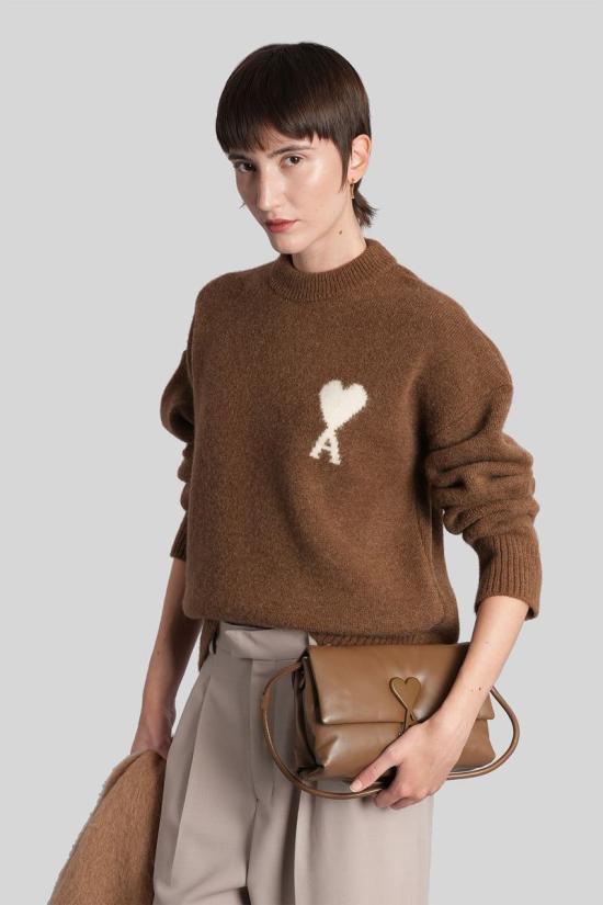 25FW 아미 스웨터 427942 UKS836 KN0135 BROWN - AMI