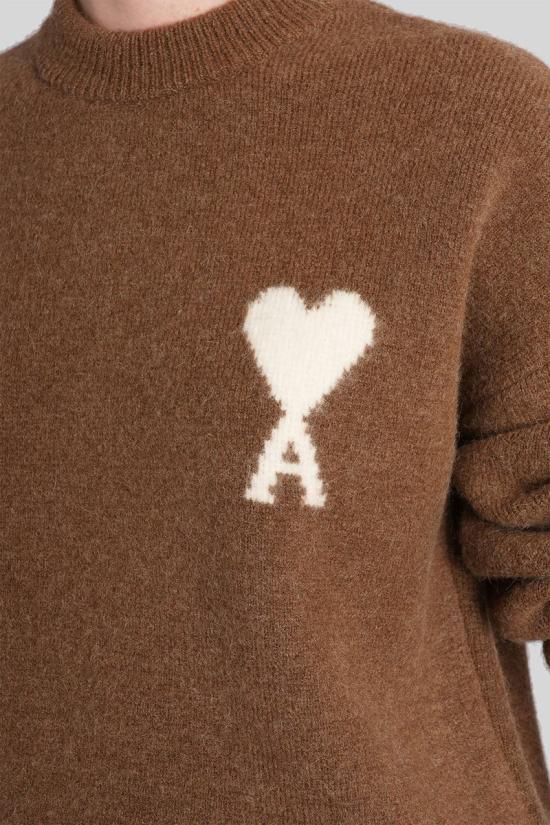 25FW 아미 스웨터 427942 UKS836 KN0135 BROWN - AMI