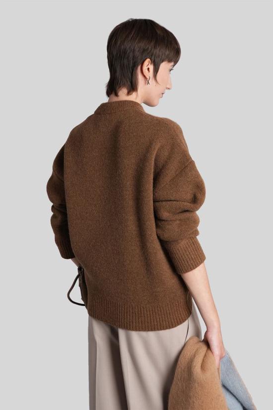 25FW 아미 스웨터 427942 UKS836 KN0135 BROWN - AMI