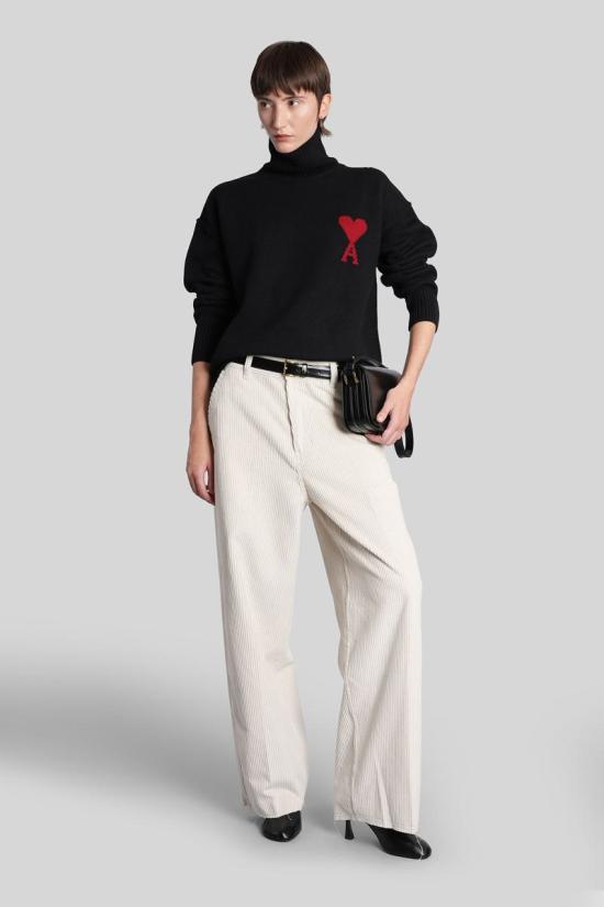 25FW 아미 스웨터 427944 UKS839 018 Black - AMI