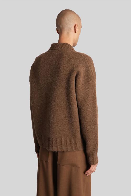 25FW 아미 긴팔 셔츠 427631 UPL408 KN0135 BROWN - AMI