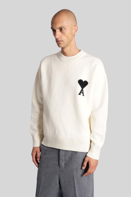 25FW 아미 스웨터 427646 UKS838 018 Beige - AMI