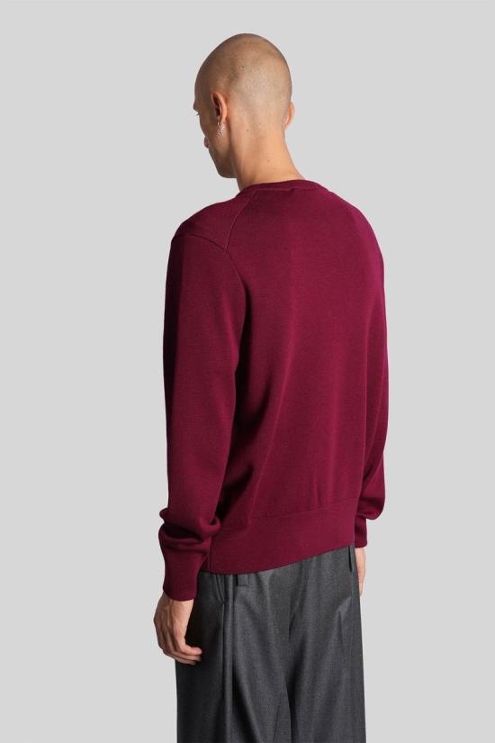 25FW 아미 스웨터 427598 HKC361 001 Purple - AMI