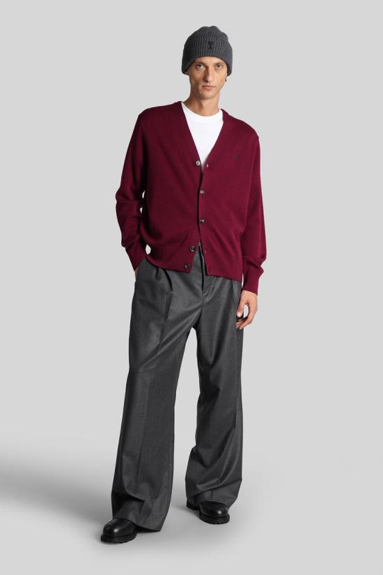 25FW 아미 스웨터 427598 HKC361 001 Purple - AMI