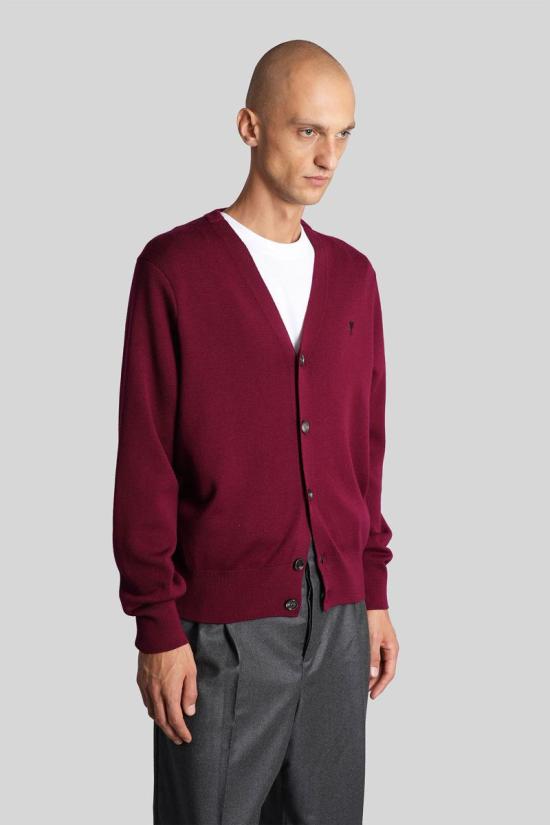 25FW 아미 스웨터 427598 HKC361 001 Purple - AMI