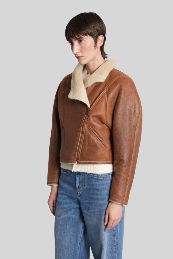 25FW 이자벨마랑 가죽 자켓 429580 VE0536FA C3A03I BROWN - ISABEL MARANT