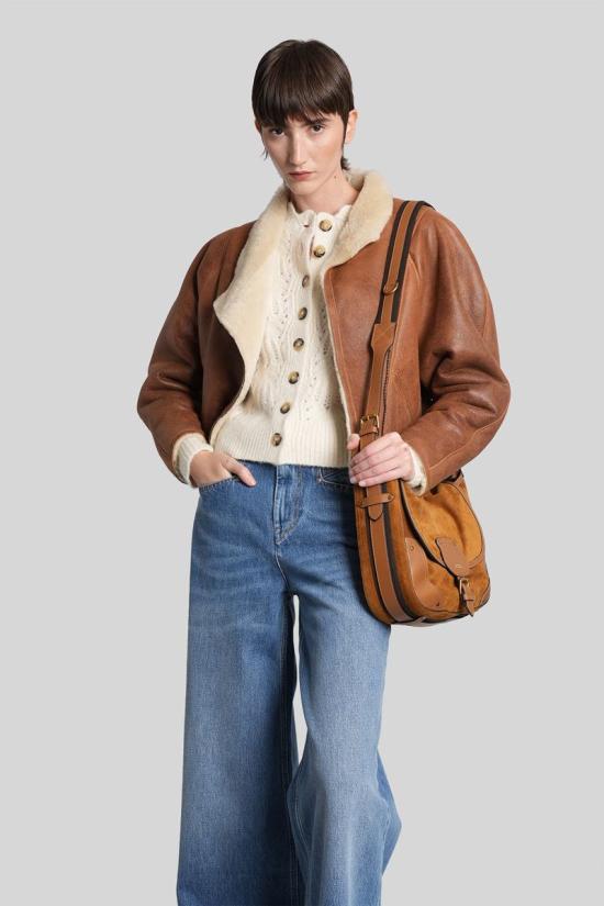 25FW 이자벨마랑 가죽 자켓 429580 VE0536FA C3A03I BROWN - ISABEL MARANT