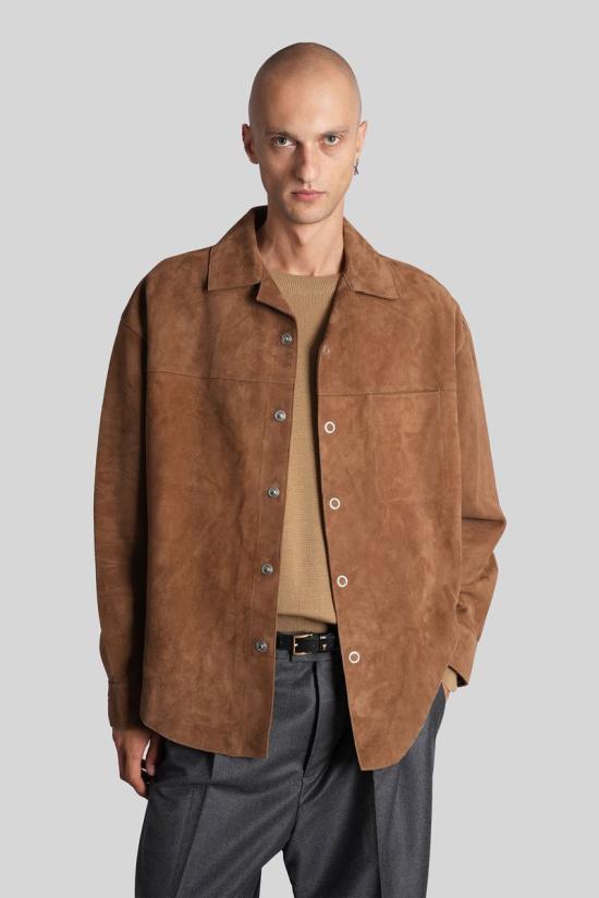 25FW 아미 긴팔 셔츠 427633 USH790 LH0059 BROWN