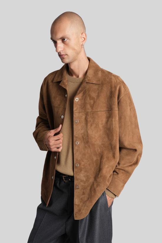 25FW 아미 긴팔 셔츠 427633 USH790 LH0059 BROWN - AMI