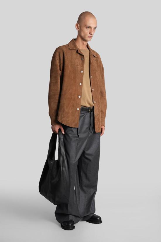 25FW 아미 긴팔 셔츠 427633 USH790 LH0059 BROWN - AMI