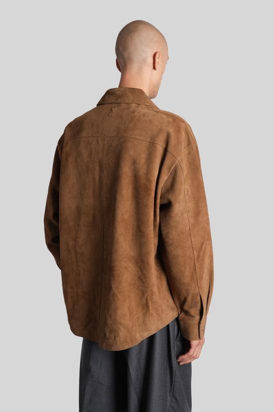 25FW 아미 긴팔 셔츠 427633 USH790 LH0059 BROWN - AMI