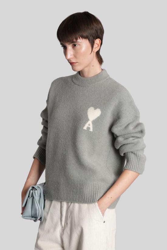 25FW 아미 스웨터 427941 UKS836 KN0135 GREY - AMI
