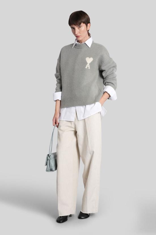 25FW 아미 스웨터 427941 UKS836 KN0135 GREY - AMI