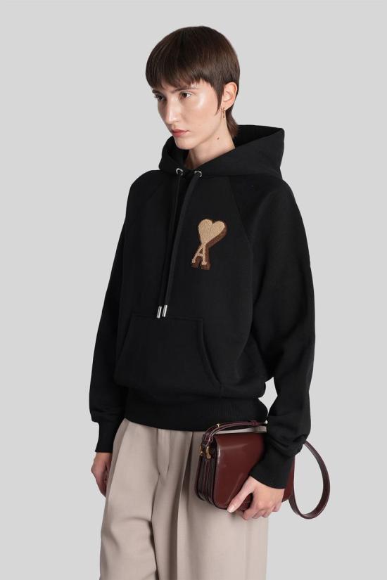 25FW 아미 스웨터 427964 USW770 747 Black - AMI