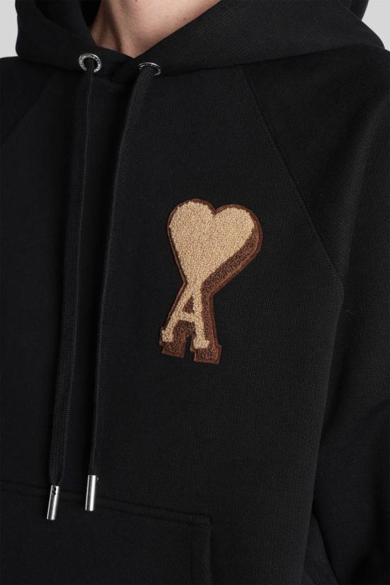 25FW 아미 스웨터 427964 USW770 747 Black - AMI