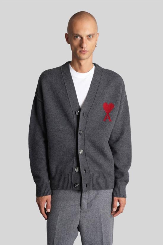 25FW 아미 스웨터 427653 UKC367 018 GREY