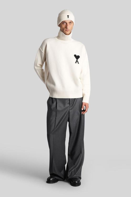 25FW 아미 스웨터 427629 UKS839 018 Beige - AMI