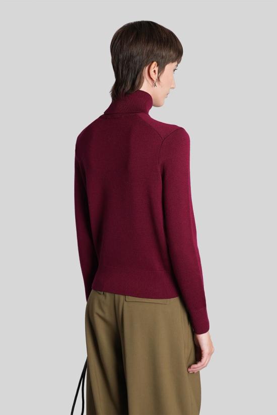 25FW 아미 스웨터 427933 FKS827 001 Purple - AMI