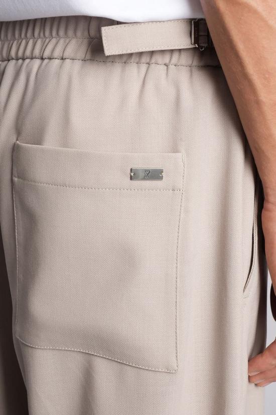 25FW 아미 숏팬츠 427616 HTR827 WV0066 Beige - AMI