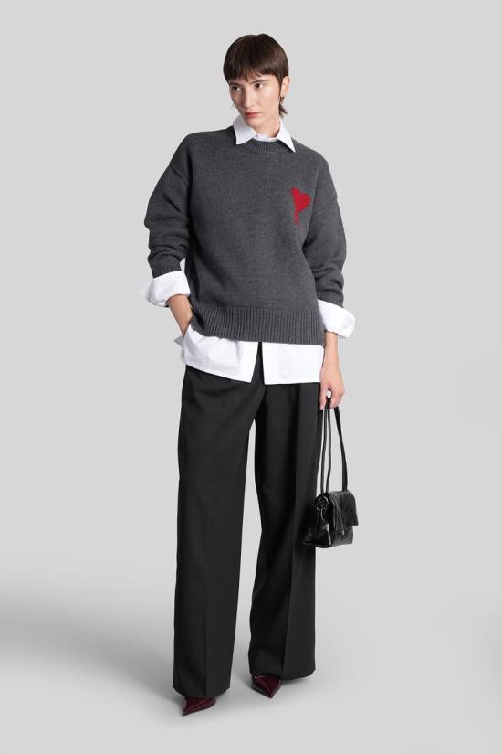 25FW 아미 스웨터 427954 UKS838 018 GREY - AMI