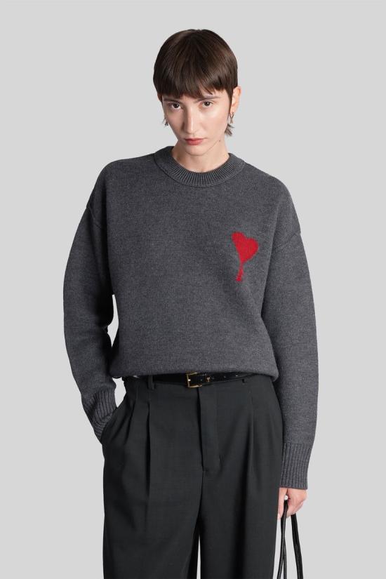 25FW 아미 스웨터 427954 UKS838 018 GREY