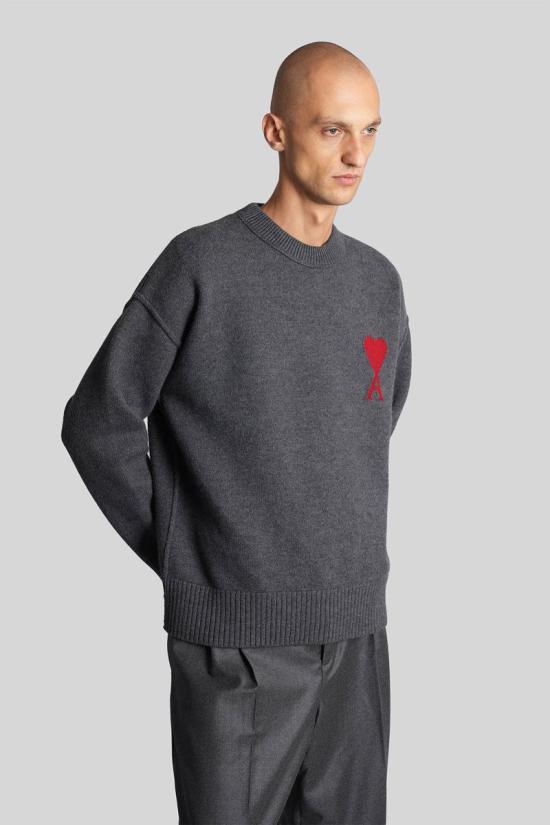 25FW 아미 스웨터 427645 UKS838 018 GREY - AMI