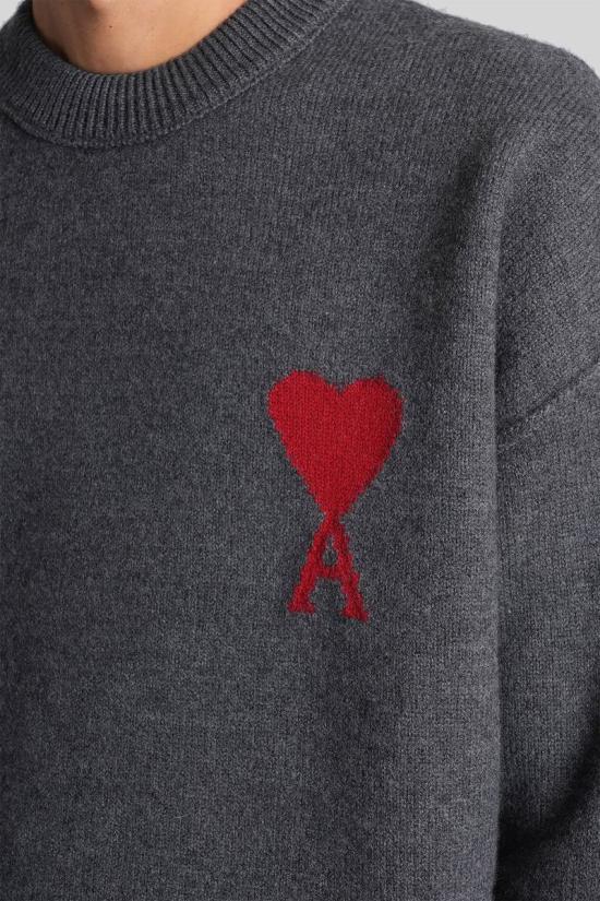 25FW 아미 스웨터 427645 UKS838 018 GREY - AMI