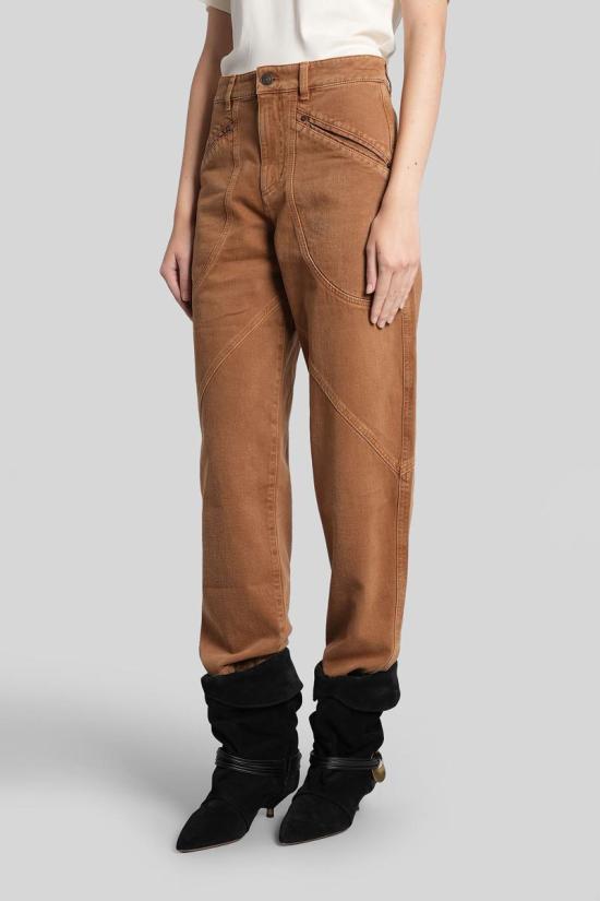 25FW 이자벨마랑 데님 팬츠 424774 PA0369FC C3H01I BROWN - ISABEL MARANT