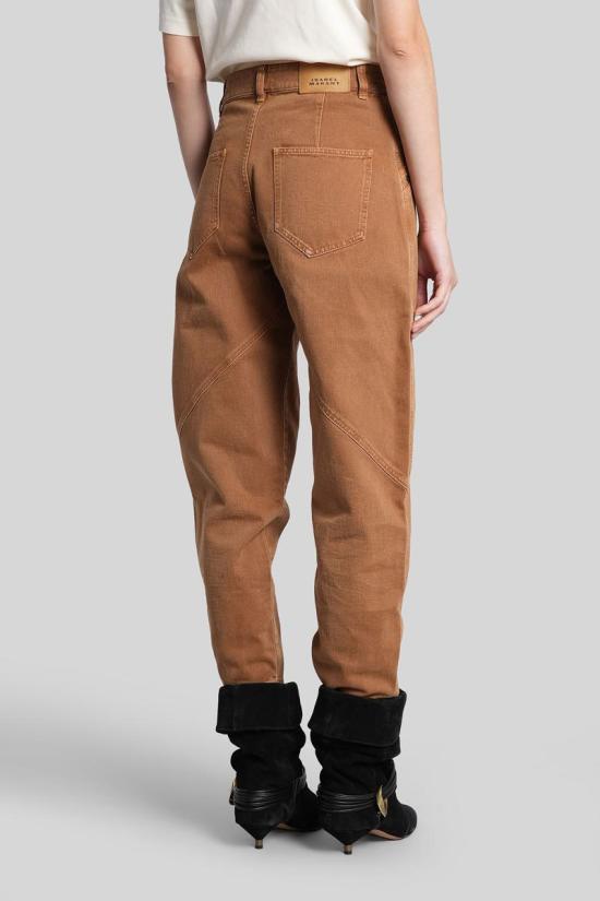 25FW 이자벨마랑 데님 팬츠 424774 PA0369FC C3H01I BROWN - ISABEL MARANT