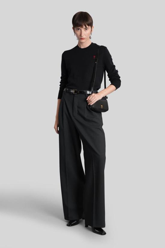 25FW 아미 스웨터 427929 FKS826 001 Black - AMI