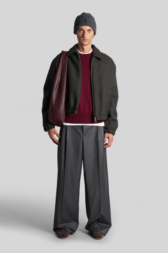 25FW 아미 스웨터 427602 HKS826 001 Purple - AMI