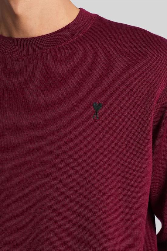 25FW 아미 스웨터 427602 HKS826 001 Purple - AMI