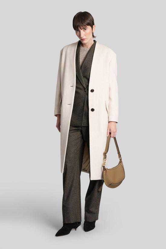 25FW 이자벨마랑 코트 424785 MA0439FA B1D03I Beige - ISABEL MARANT
