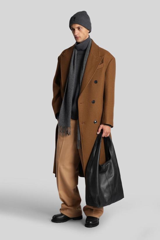 25FW 아미 숏팬츠 427611 HTR423 WV0058 Brown - AMI