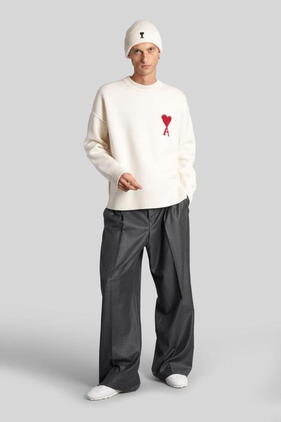 25FW 아미 스웨터 427647 UKS838 018 Beige - AMI