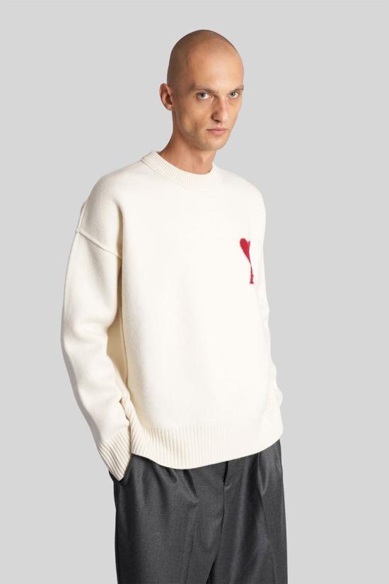 25FW 아미 스웨터 427647 UKS838 018 Beige - AMI